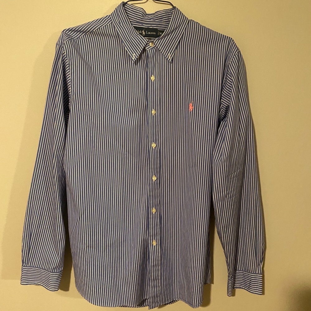 Ralph Lauren button down striped shirt
